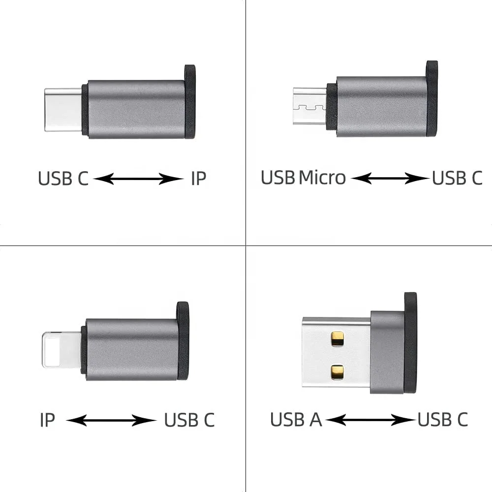 Portable USB Transfer Key chain Type-C USB C Adapter for Cell Phones Notebooks Tablet PC Computer