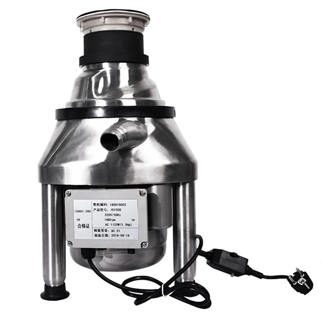 1.5hp 220V коммерческого использования пищевых отходов мусора удаление Ресторан
