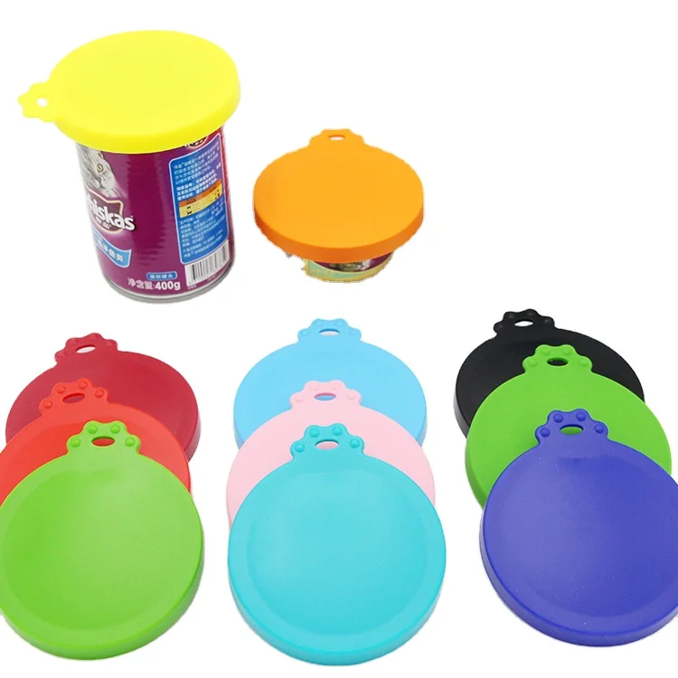 Food Grade Universal Durable Portable Silicone Pet Food Can Covers And Lids
