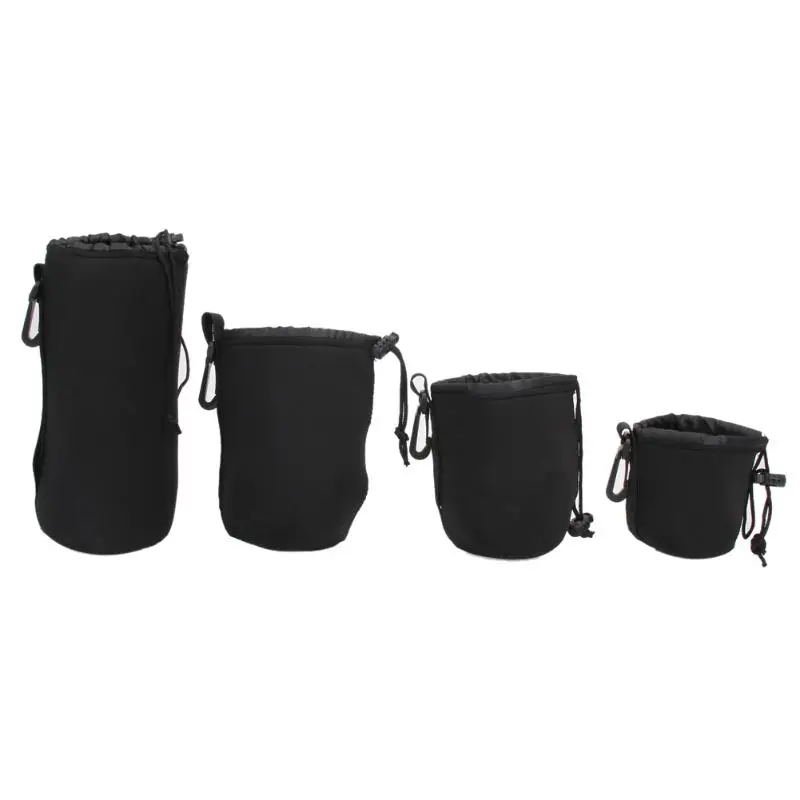 S M L XL Neoprene Waterproof Soft Digital Camera Lens Pouch bag Case Small Middle Large Extra Big Size Protector Nylon
