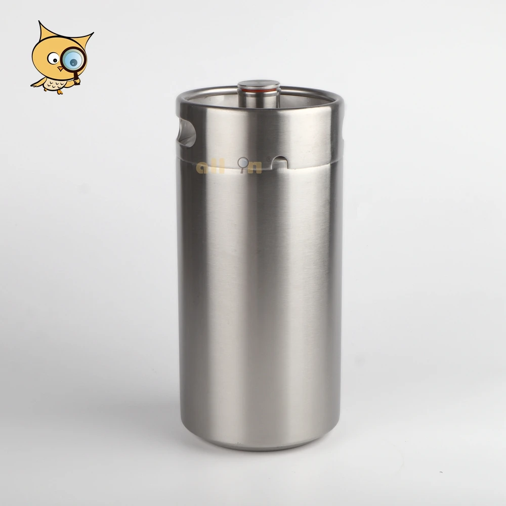 ALL IN Best Selling 304 Stainless Steel Home Use Bar 5L Dual Double Wall Insulated Draft Beer Keg Mini Growler