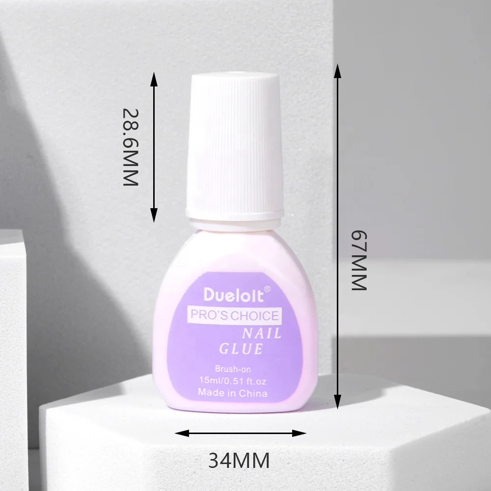 Nail Glue Wholesale Brush On nail glue for press on nails Professional Fast Drying Bond Glue Accept Custom Logo