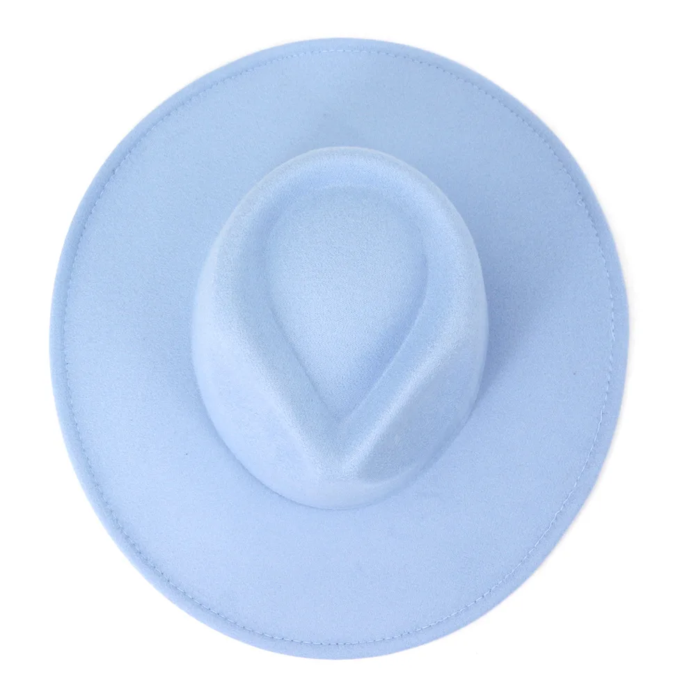 
Hot sell new design woolen wide brim jazz fashion fedora hat cap 