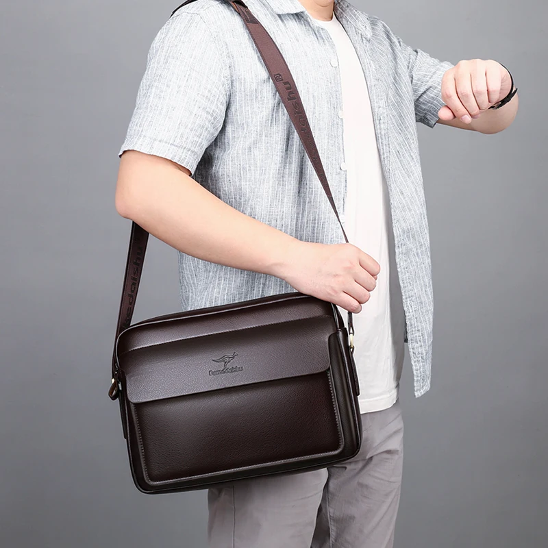 2020 classic design 8 10 inches waterproof PU leather crossbody sling messenger bag