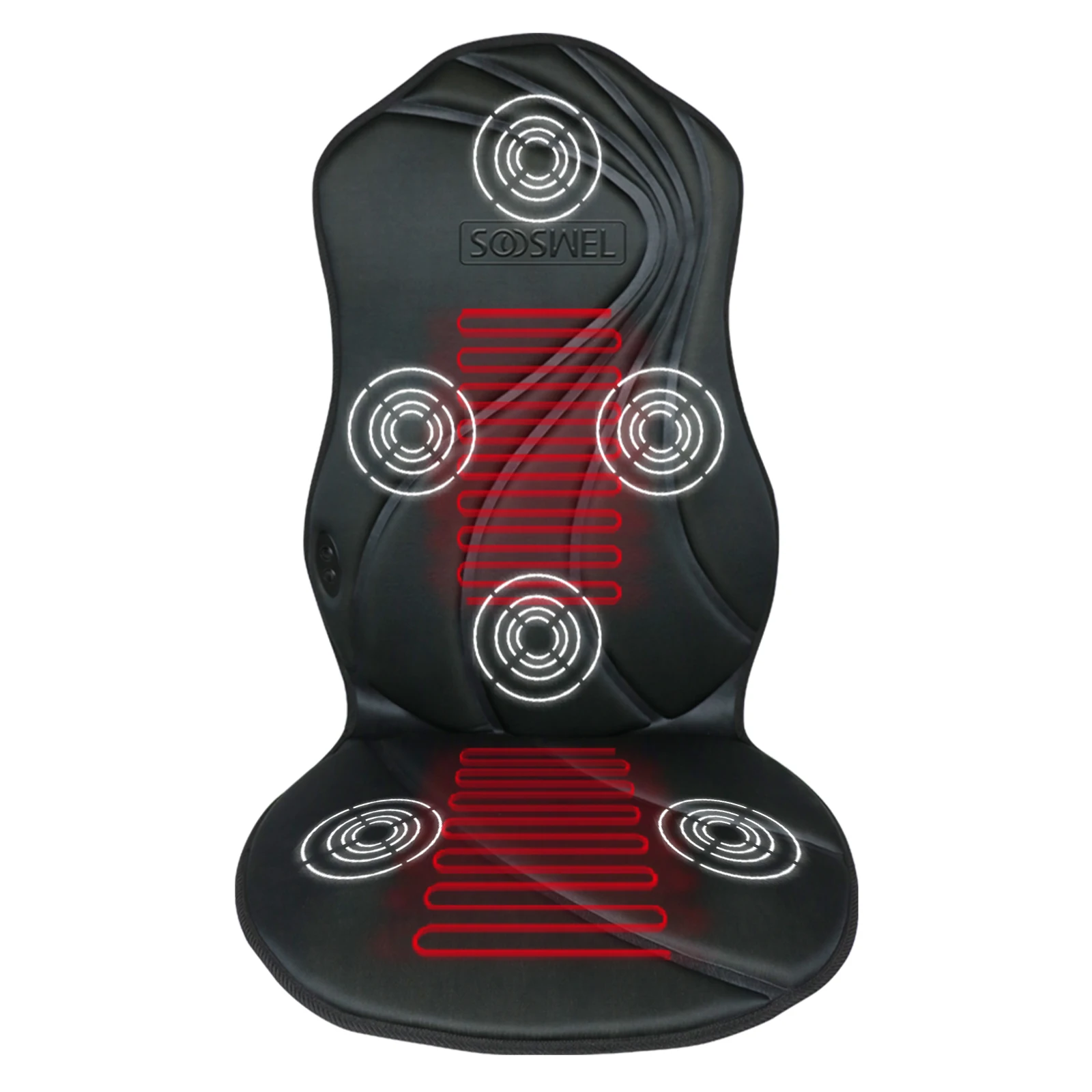 Electric massage seat cushion car home office infrared heating mat full body chair massage pad