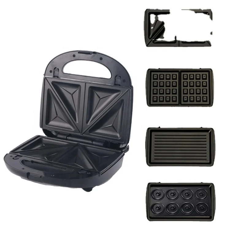 2024 Popular sale portable Electric commercial Stainless Steel Non Stick Hello Kitty appliances durable waffle machine