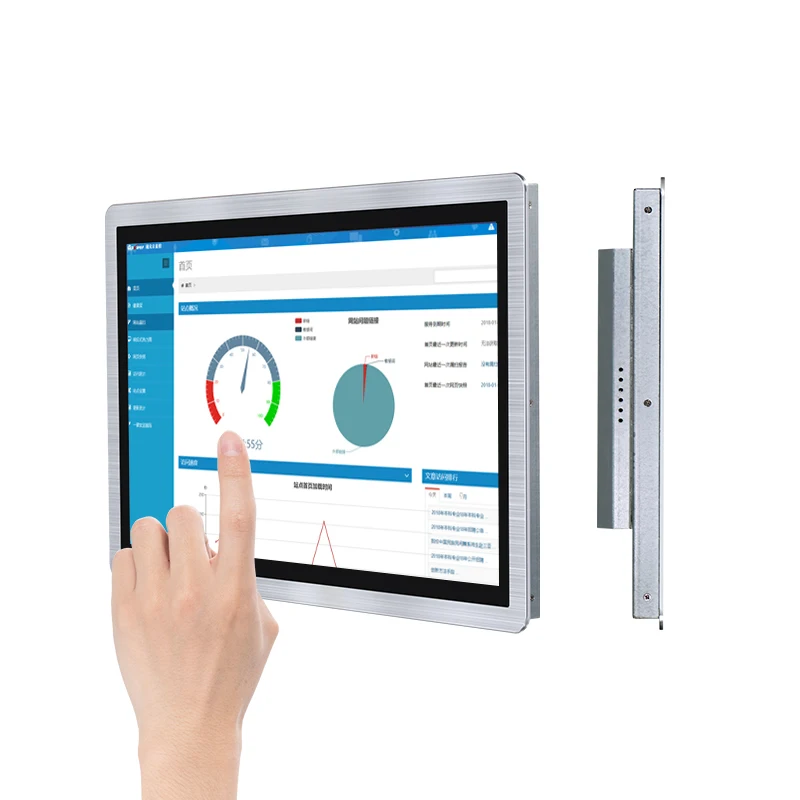 21,5 дюймовый встроенный сенсорный экран промышленный монитор стойка последовательные порты RS232 RS485 15,6 дюймовый монтаж промышленная панель ПК
