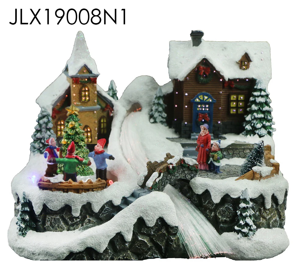New arrival Christmas Walnut Soldier Factory with LED lights and walnut soldier Christmas tree rotation function with music
