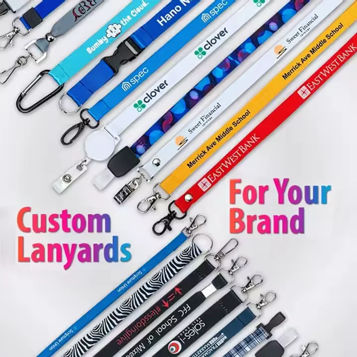 lanyard card holder definierte Breakaway Sublimation ncaa bund Lan yards mit Logo Benutzer definierte Polyester Lanyard