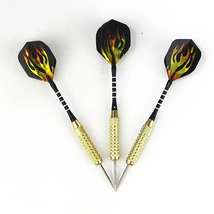 Wholesale High Quality 6 pcs Brass iron Dart Set With Steel Tip Darts Accessories for dartboard Sports games