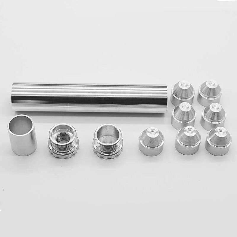 Factory Price Silver or Anodized Black (Overall Length 6+/-0.05) CN/US STOCK Aluminum Solvent Trap