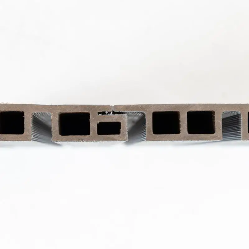 Waterproof Co-Extrusion Outdoor WPC Wall Panel Wood Composite Hollow Fluted Facade Cladding Boards House Decor Exterior Boards