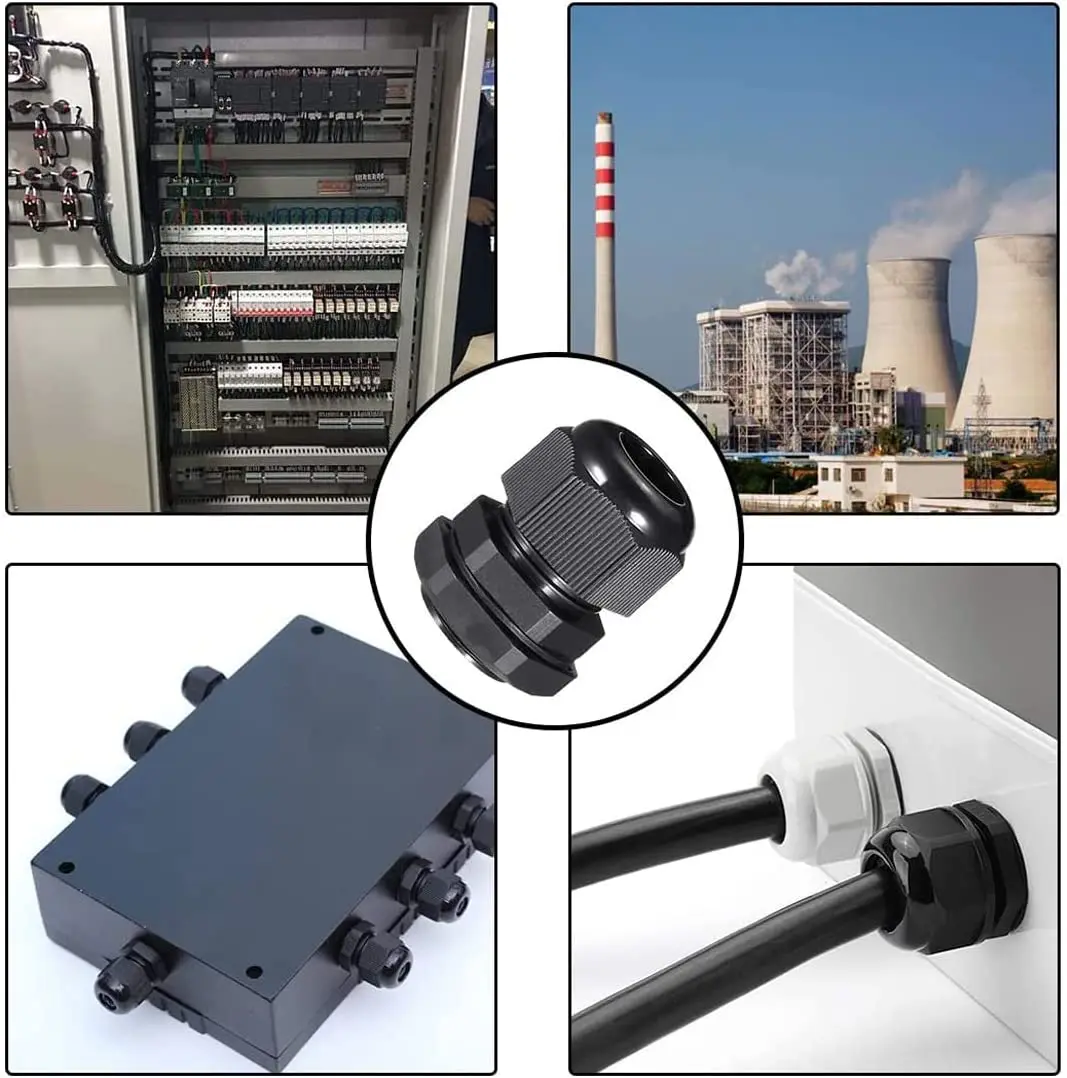 Factory Manufacturer IP68 PG M G NPT Metric Type Flameproof Explosion Proof Atex Nylon Multi Hole Cable Gland