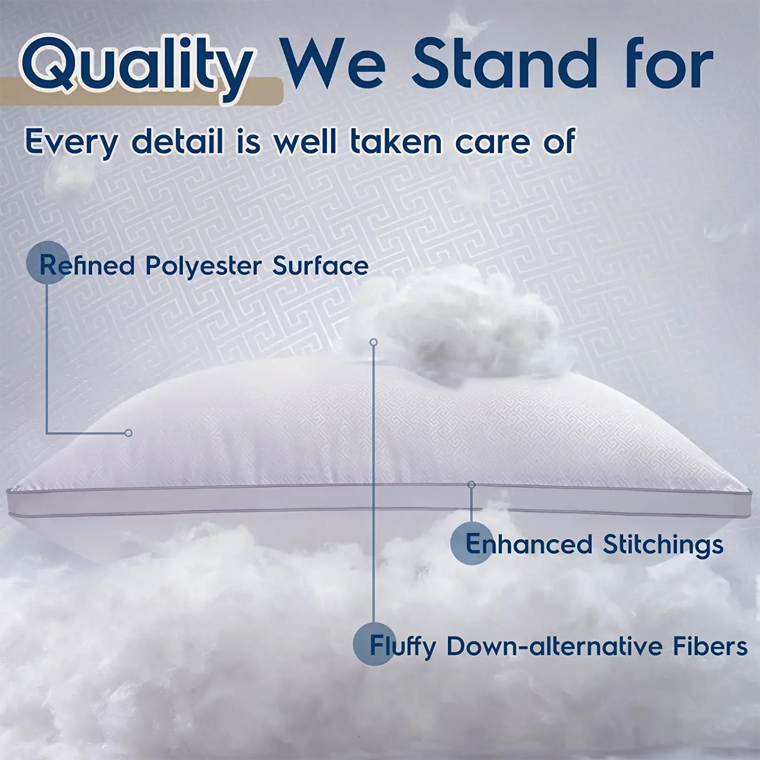 High quality 3d sleeping tube pillow hotel cushion pillow for good sleeping
