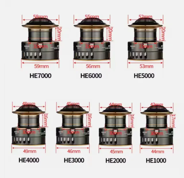 Wholesale Fishing Gear All Metal Parts Fishing Wheel Spinning Wheel Fishing Line Anchor Fish Wheel