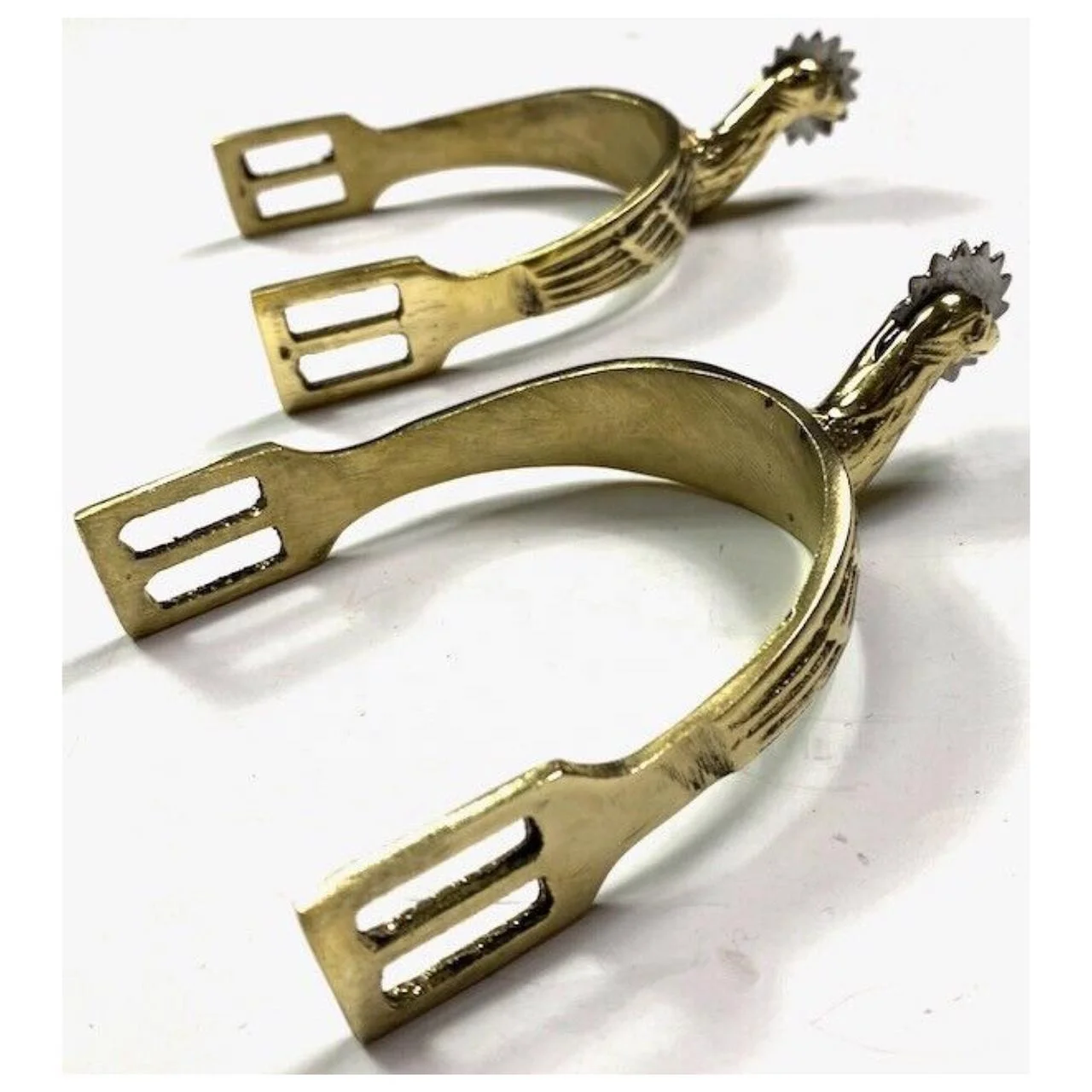 
Civil War Us Union Officer Eagle Head M1859 Cavalry Horse Boots Spurs 