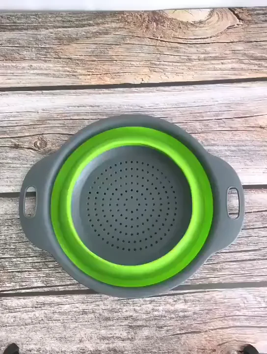 Folding draining plastic basin with drain rack basket kitchen for bowls fruit and vegetable