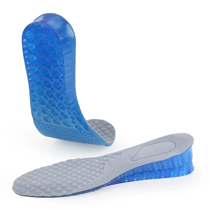 TPR Invisible Increased Insoles Soft Velvet Shoe Full Pad for Men Women Cut to Size Shock Absorption Detachable Insole