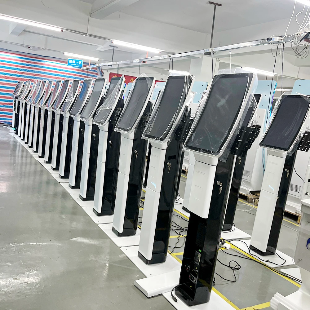 23.6/32' Vertical Screen Automatic Cashless Payment Machine High Brightness Touch Screen Panel Kiosk Self Service Machine