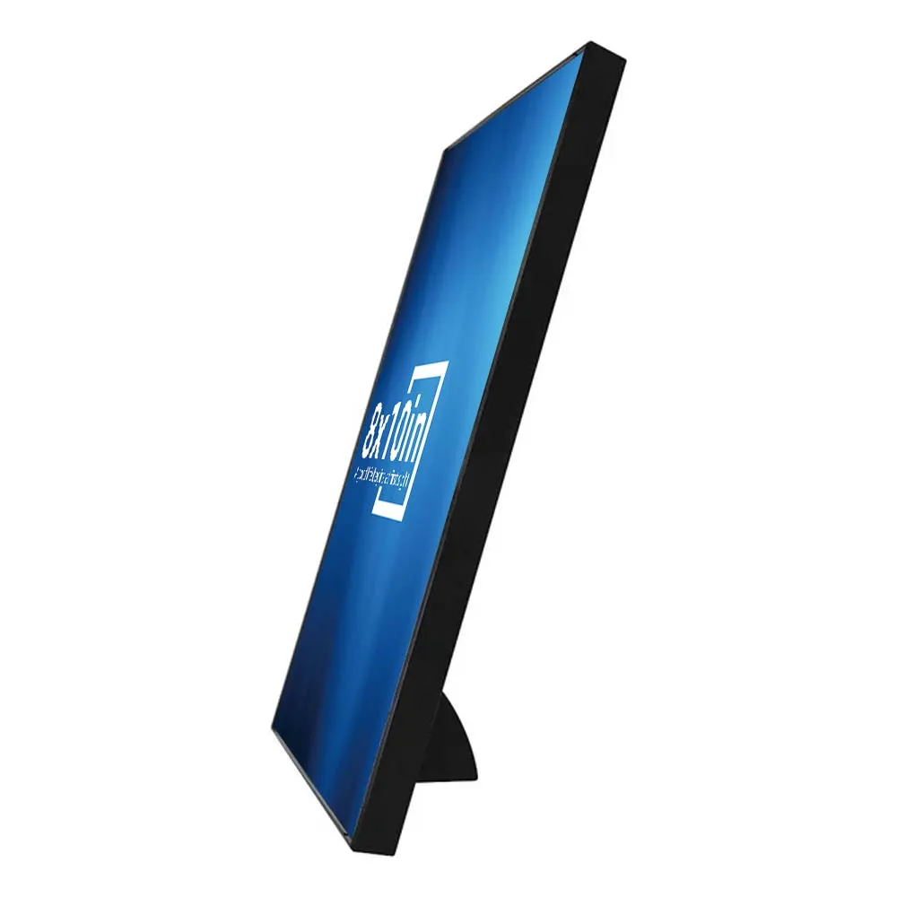 11x17 Front Loading Picture Frames Black Aluminum Pattern Poster Frame with Real Glass