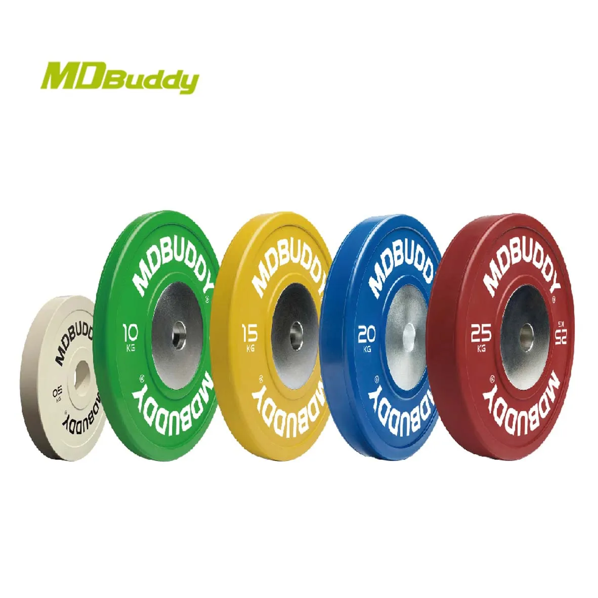 MDBuddy с индивидуальным логотипом бамперные пластины для тяжелой атлетики