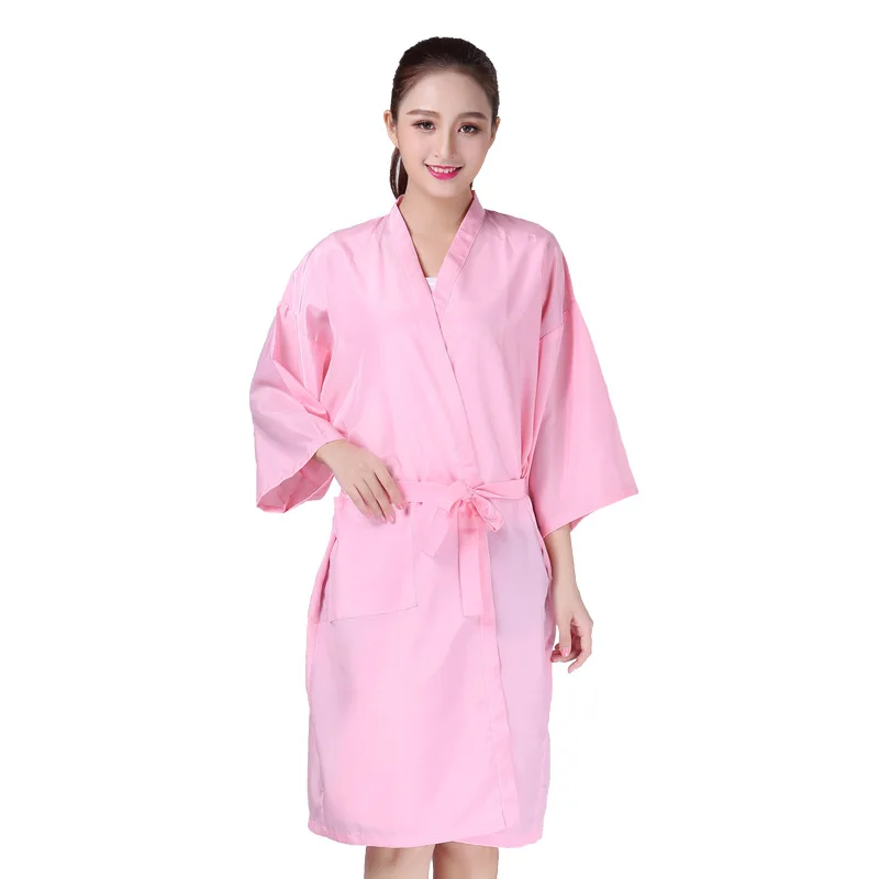Custom logo hair salon robe for hairdressing salon