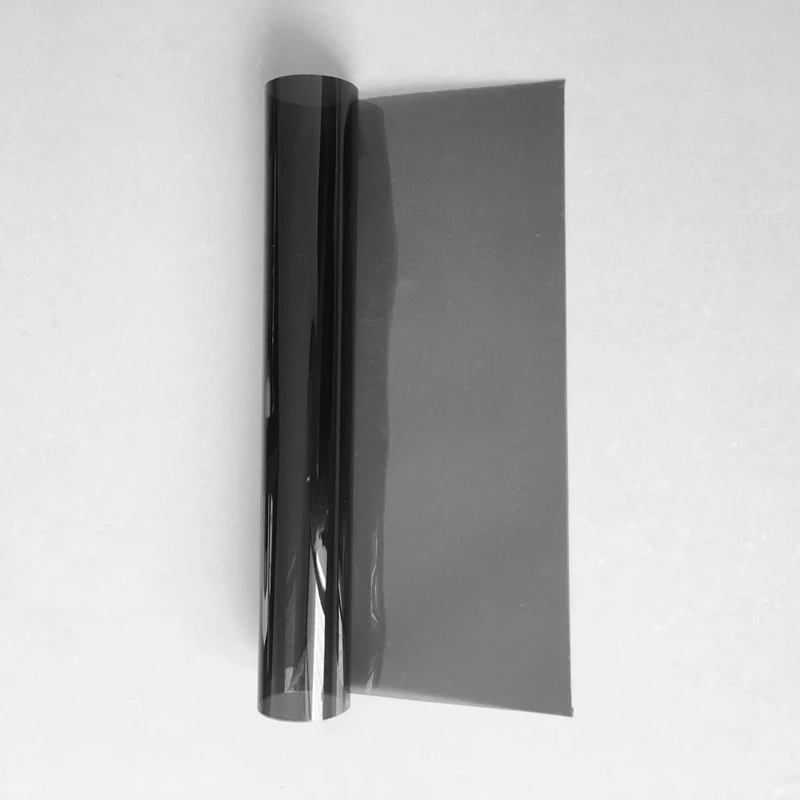Cheap price 1ply auto dyed window polarized car glass poliester solar film roll self-adhesive window tint film from manufacturer