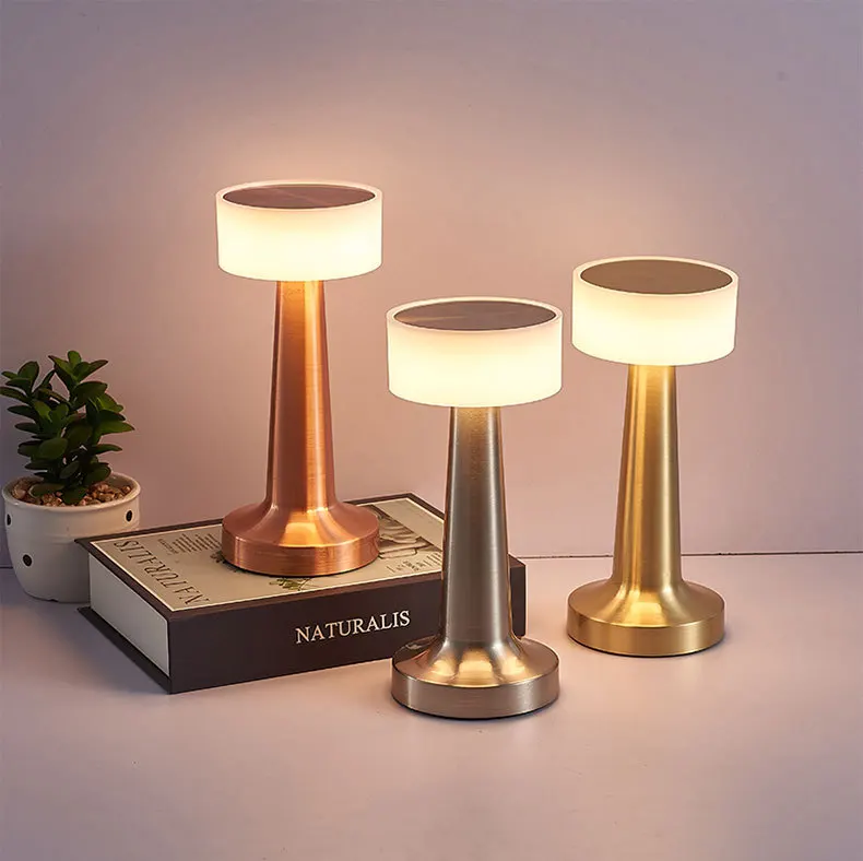 LED Table Lamp Modern Restaurant Dinner Light USB Rechargeable Creative Lighting Decor For Bar Hotel Dinning Room Simple Design