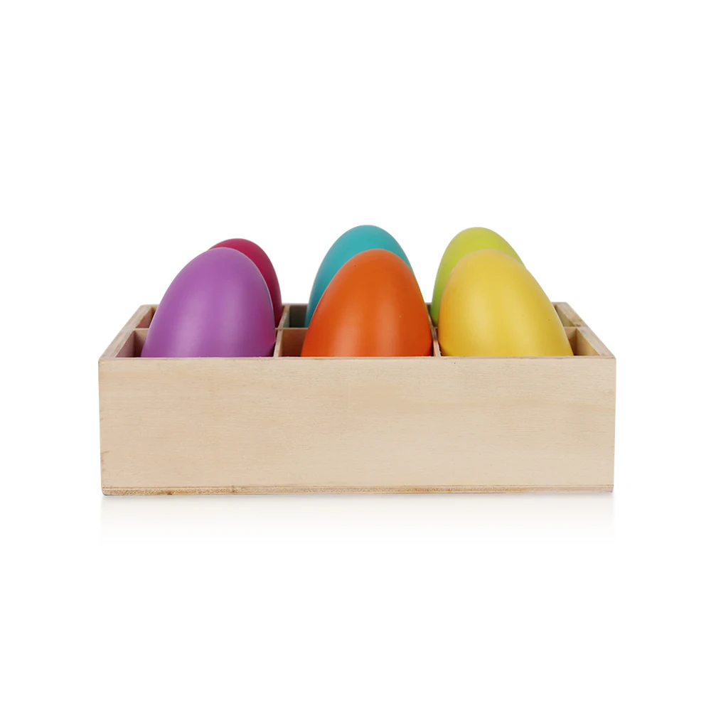 
Easter gift 6 pcs easter egg wooden box 