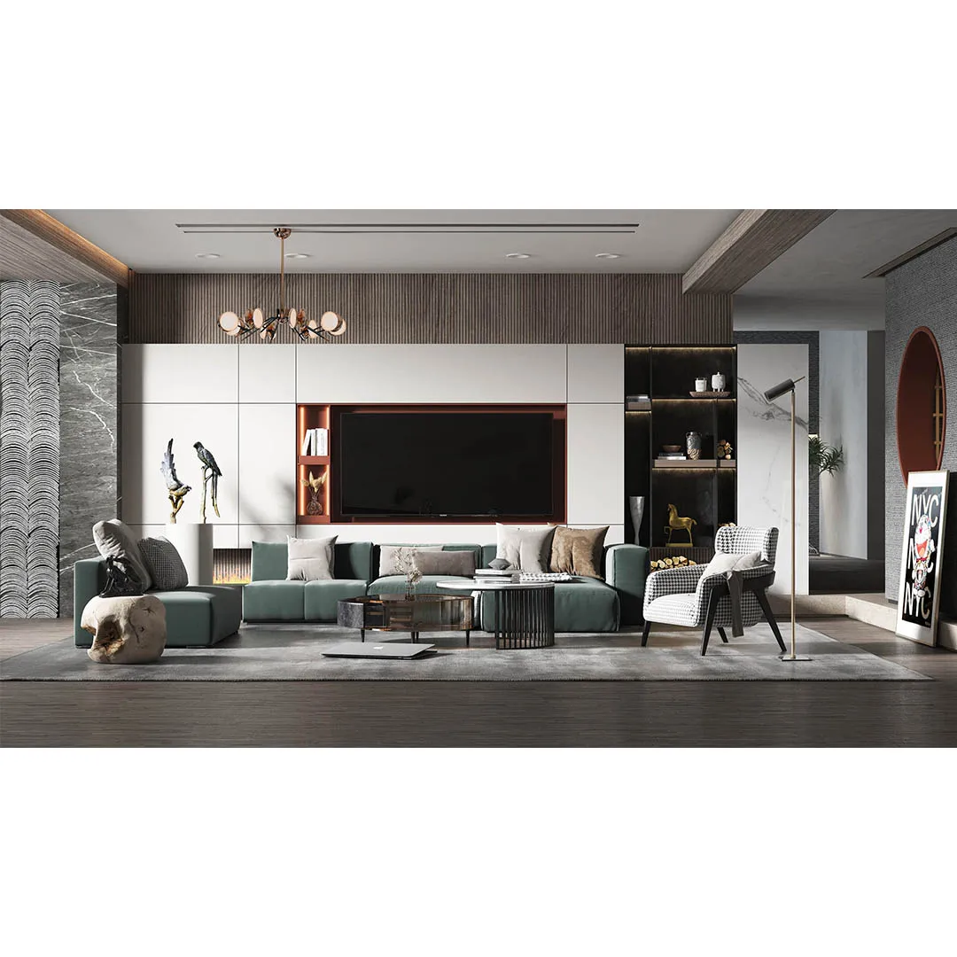 Internet celebrity suspended rock slab TV background wall 2024 new living room marble TV wall light luxury tile TV wall