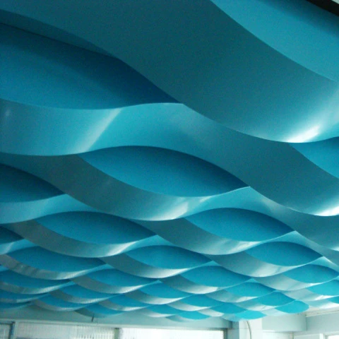 Aluminium Wave Twist Decorative Metal Pattern Facade Panel Ceiling Panel For Buildings