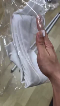 Fashion white stretch cloth tube suitable for metal pole display stand