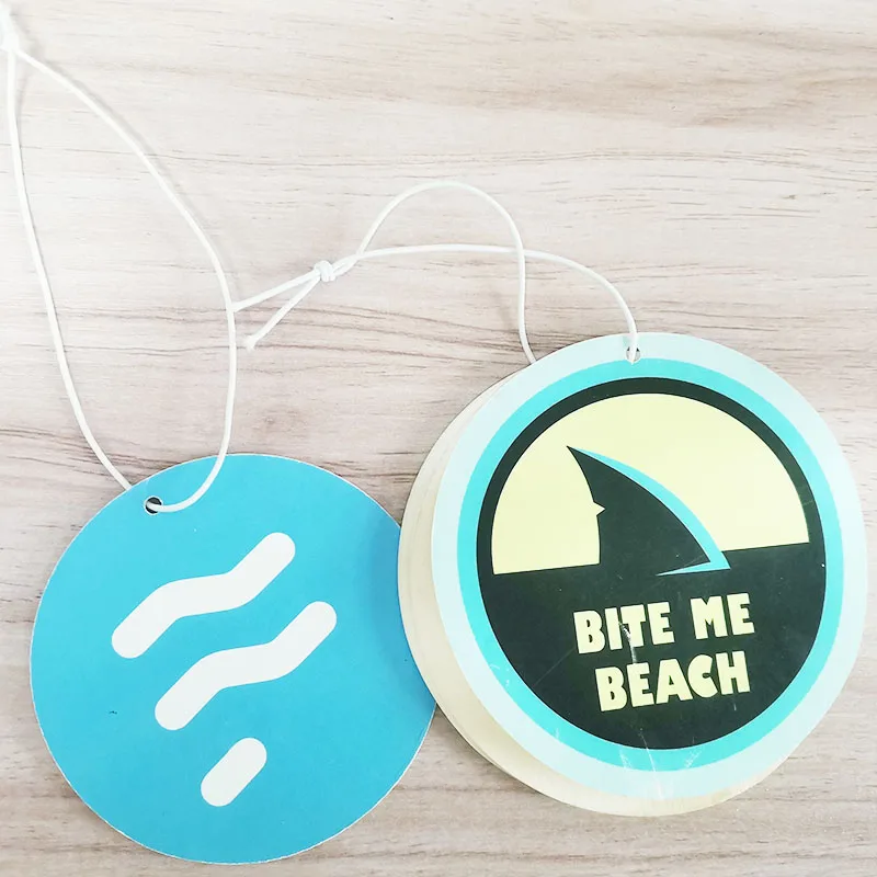 Wholesale Promotional commerce  Gifts Custom Logo Hanging Air Freshener Different Scents Paper Car Air Freshener In-Car