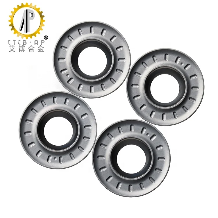 CNC Machining Carbide Milling Insert RPMT1204MO Face Milling Cutter