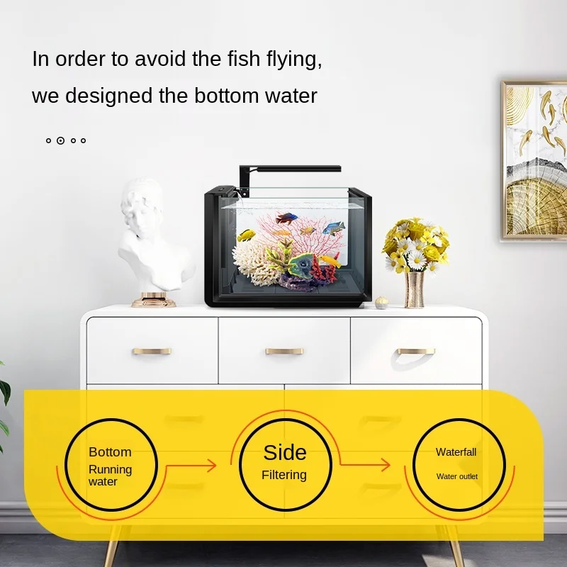 Biozym mini plastic fish tank portable desktop