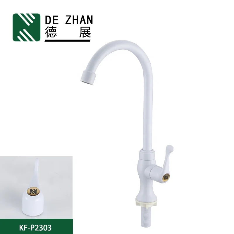 
Hot Selling Plastic Faucet Cold Water Wall Mounted Kitchen Faucet Tap 