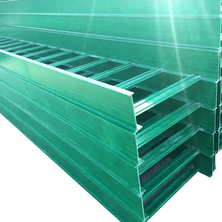 Fiber glass reinforced plastic ladder rack cable tray FRP cable tray Ladder