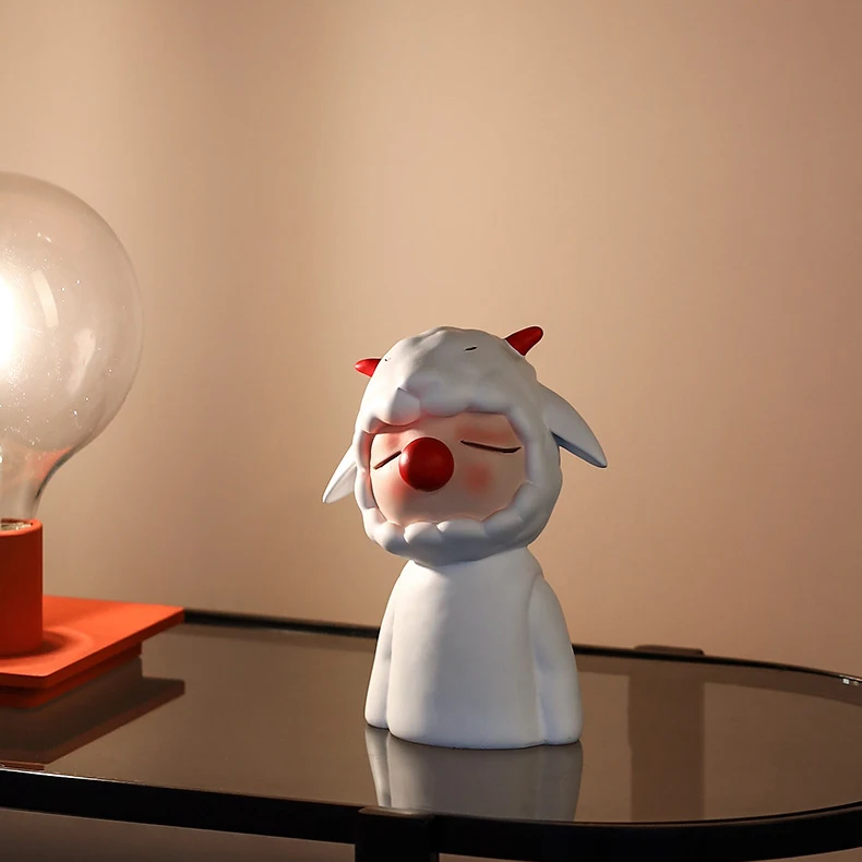 Custom luxury resin craft interior soft home decoration modern animal sculpture