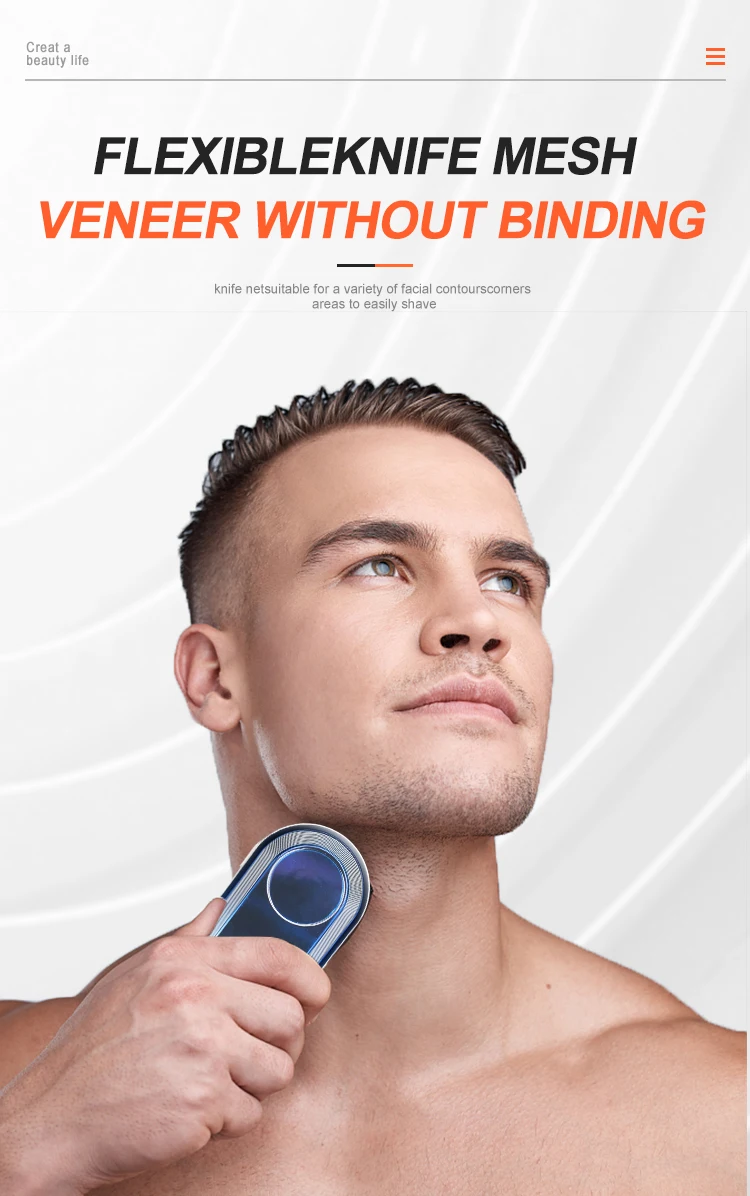 Wholesale Mini Shaver Ipx6 USB Type C Beard Electric Mini Portable Shaver Rechargeable for Men