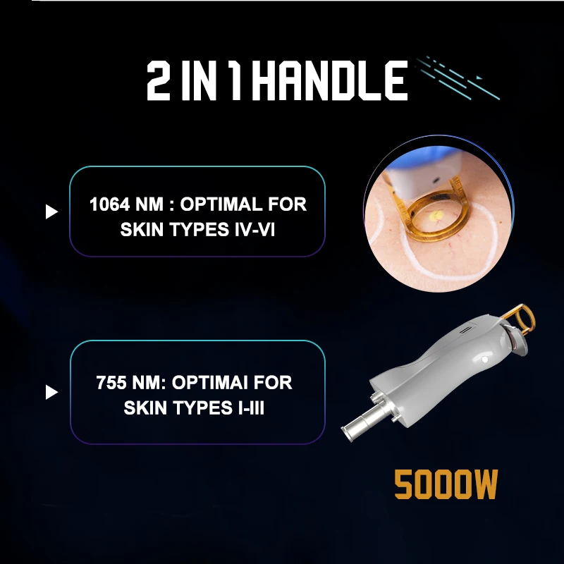 Winkonlaser Long Pulse 1064Nm 755Nm Machine Alexandrite Laser Hair Removal System