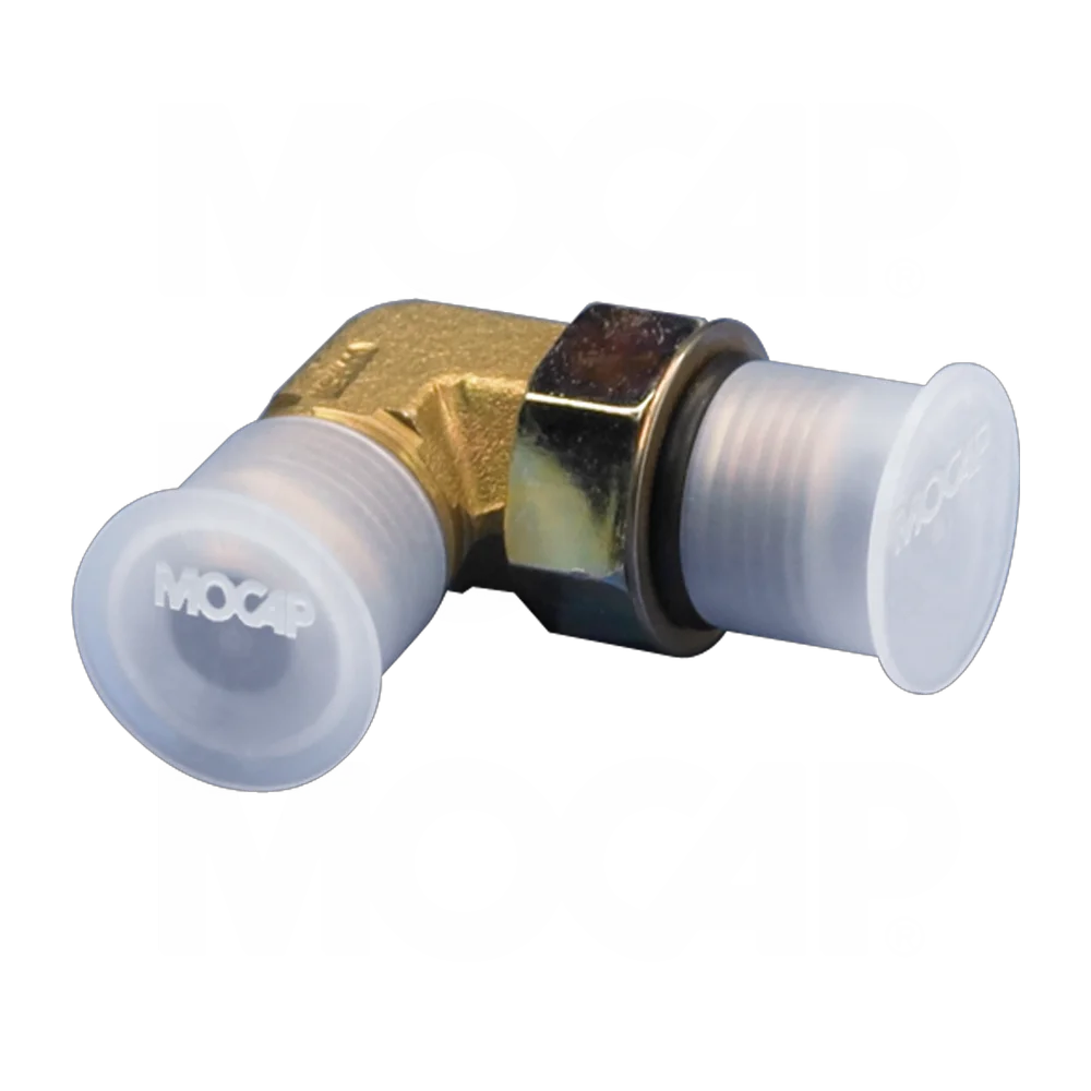 Plastic dust caps and plugs for hydraulic quick coupling