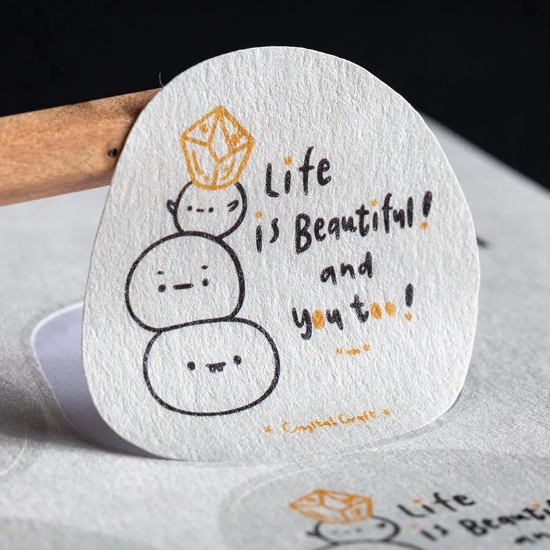 Custom labels sticker with logo  label printing  business stickers