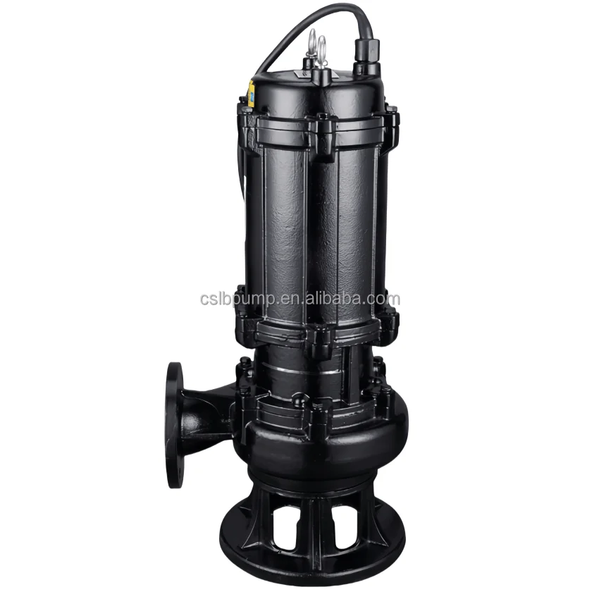 High Flow 380V Inline Sewage Pump 1.5KW-45KW Three-Phase Submersible Septic Tank Water Pump with 6inch Outlet 15HP Power Source