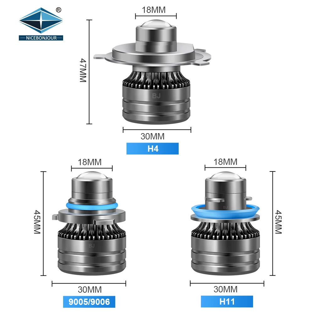 Auto Lighting System 40W H7 9006 Mini Laser Headlight Bulb Lens Light H11 9005 H4 Car Led Headlight Projector Fog Lamp