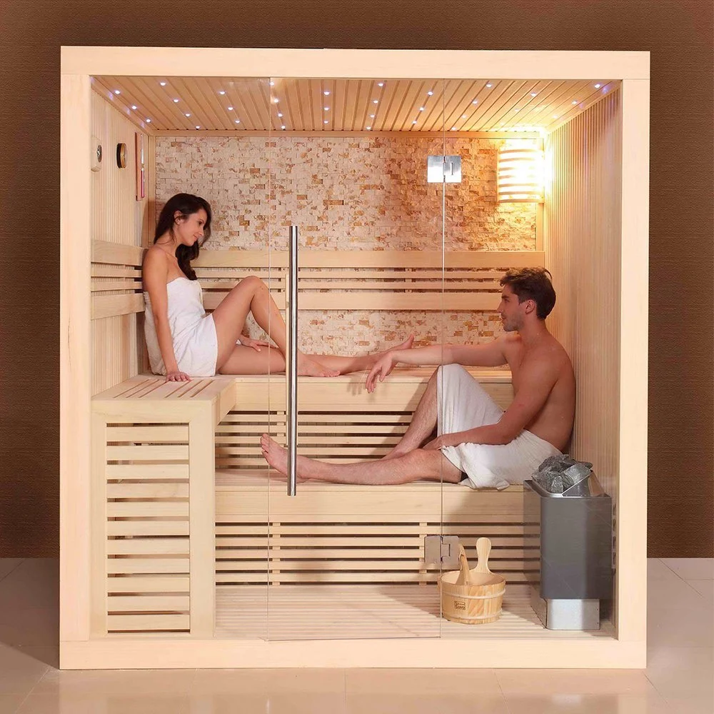 Home Traditional 2p Lay Down Dry Steam Carbon Nano Heater Infrared Sauna Steam Room