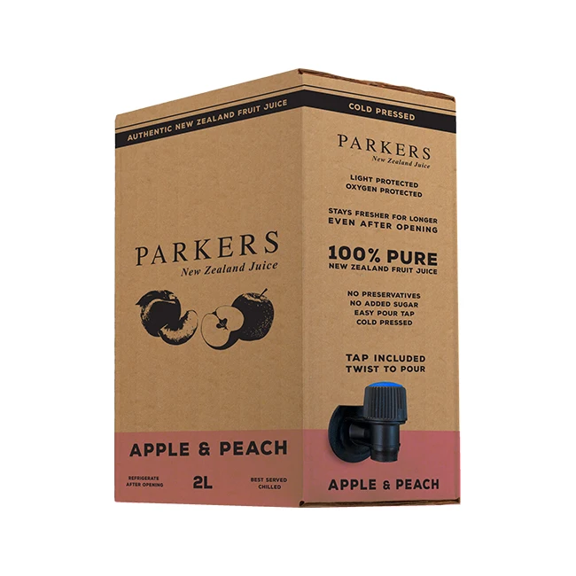 New Zealand Best Selling Sustainable Packaging Fresh Healthy Apple Peach Real Fruit To Juice Drink Sugar Free For Sale