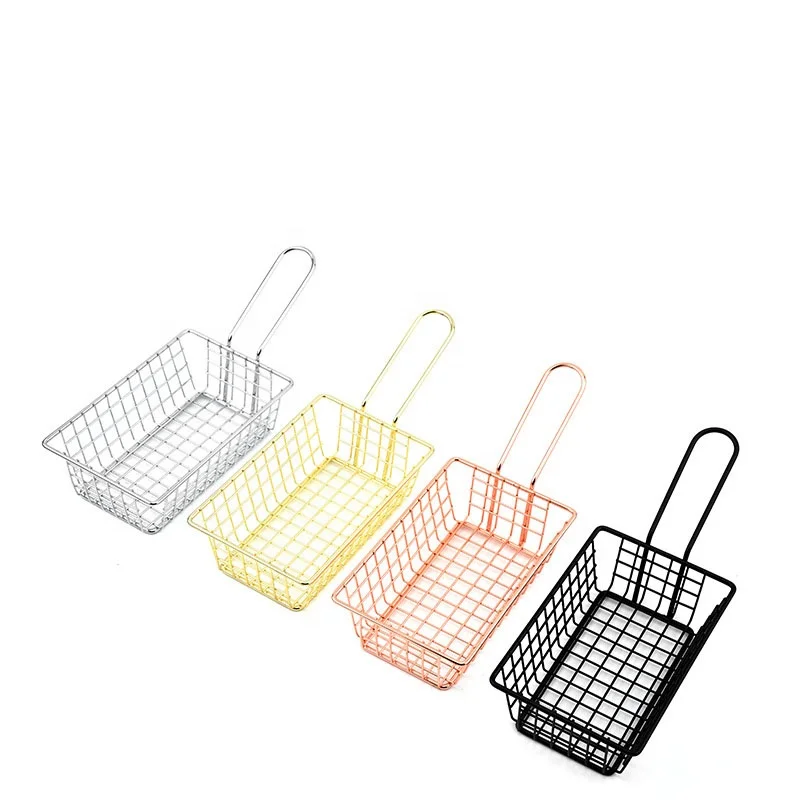 American creative snack basket French fries basket Western restaurant dim sum chicken wings fried chicken bread basket
