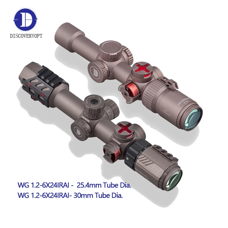 Популярный тактический стиль охотничий прицел для стрельбы WG 1 2-6x24irai трубка 25 4