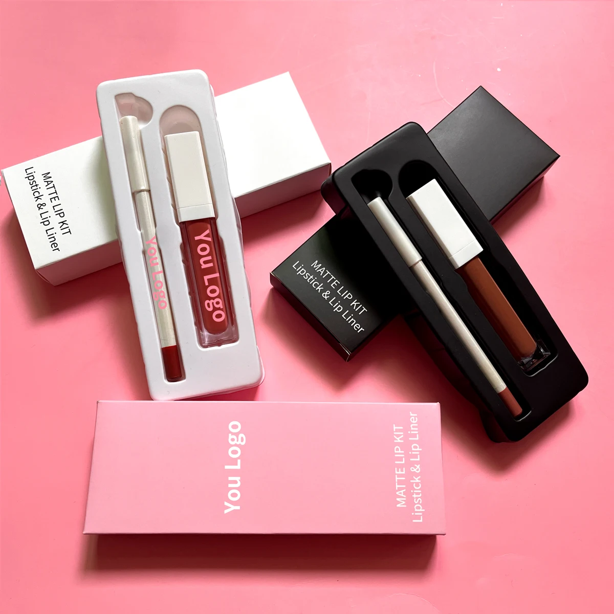 Lipstick and lip liner set lipstick kit vegan private label liquid matte lipstick