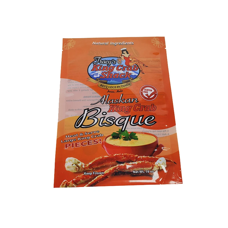 High Temperature Plastic Sauce Food Packaging Zipper Stand Up Moi Moi Steaming Cooking Pouches Bags retort pouch packaging